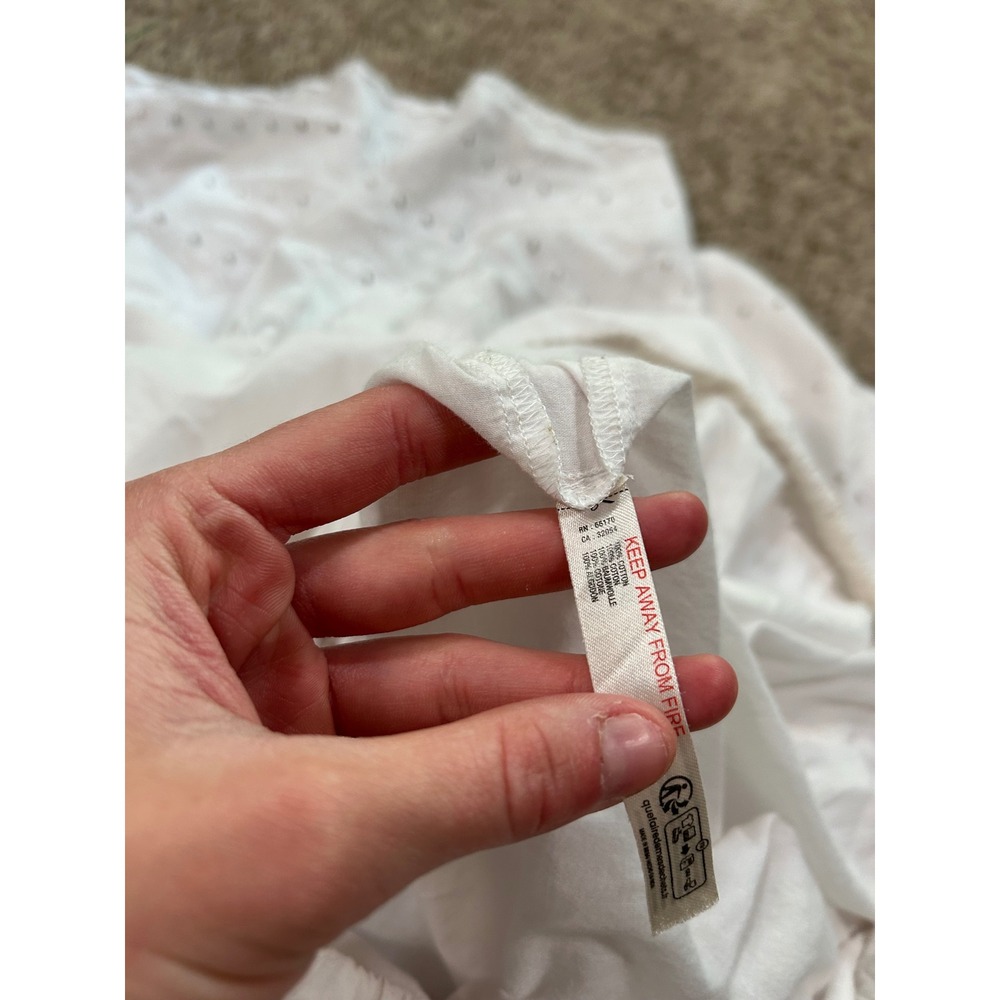 Anthropologie White Tiered Midi Skirt Cotton Boho Festival Cottagecore Prairie S - Picture 5 of 8